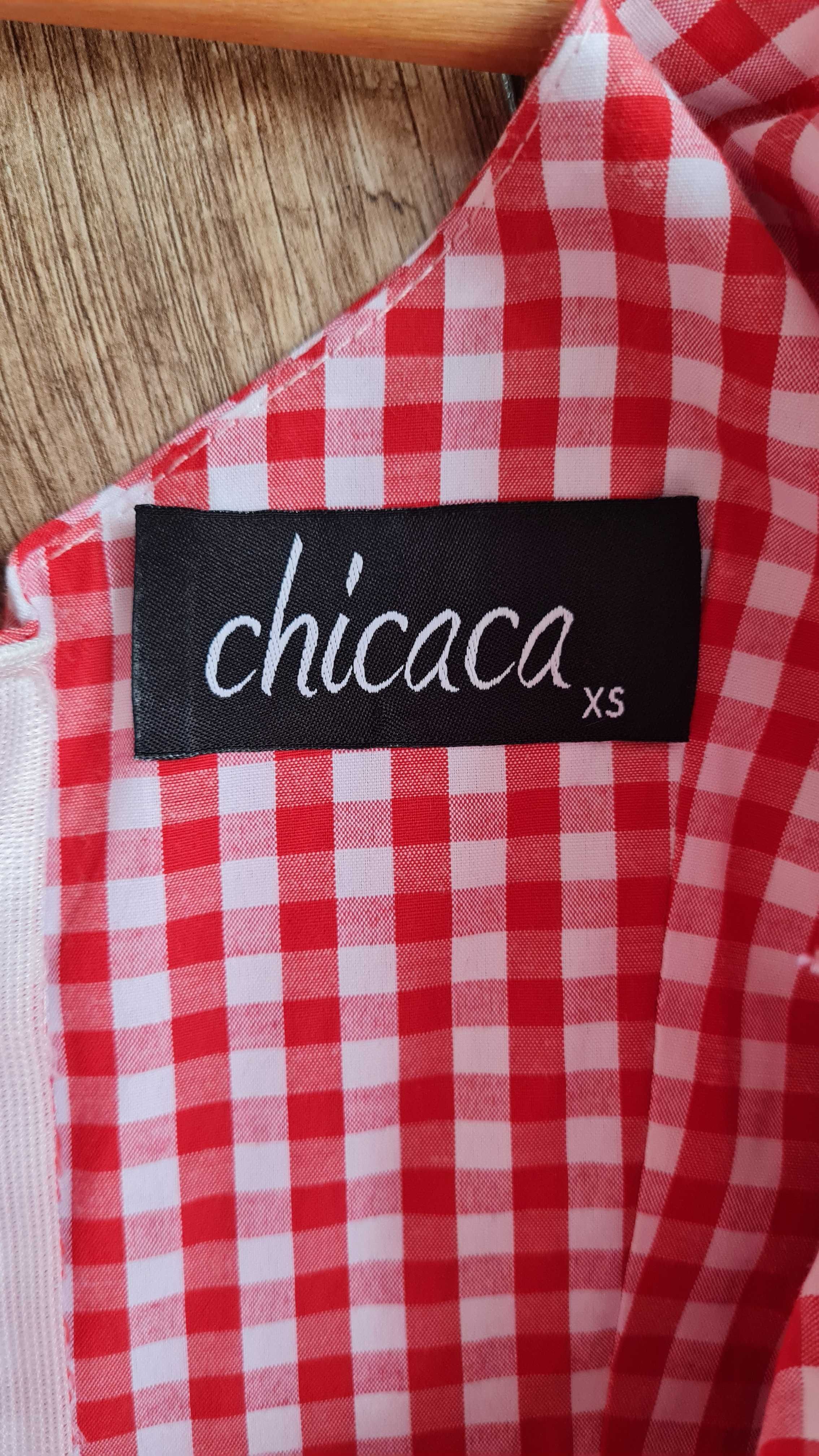 Sukienka mini w kratke Chicaca XS