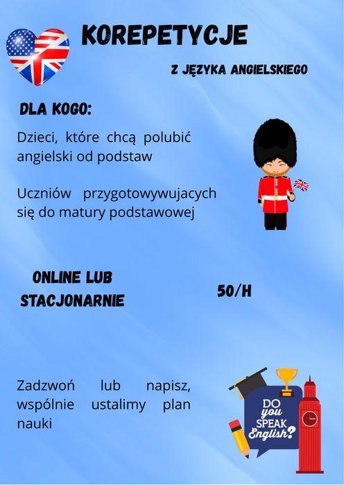 Korepetycje z języka angielskiego!