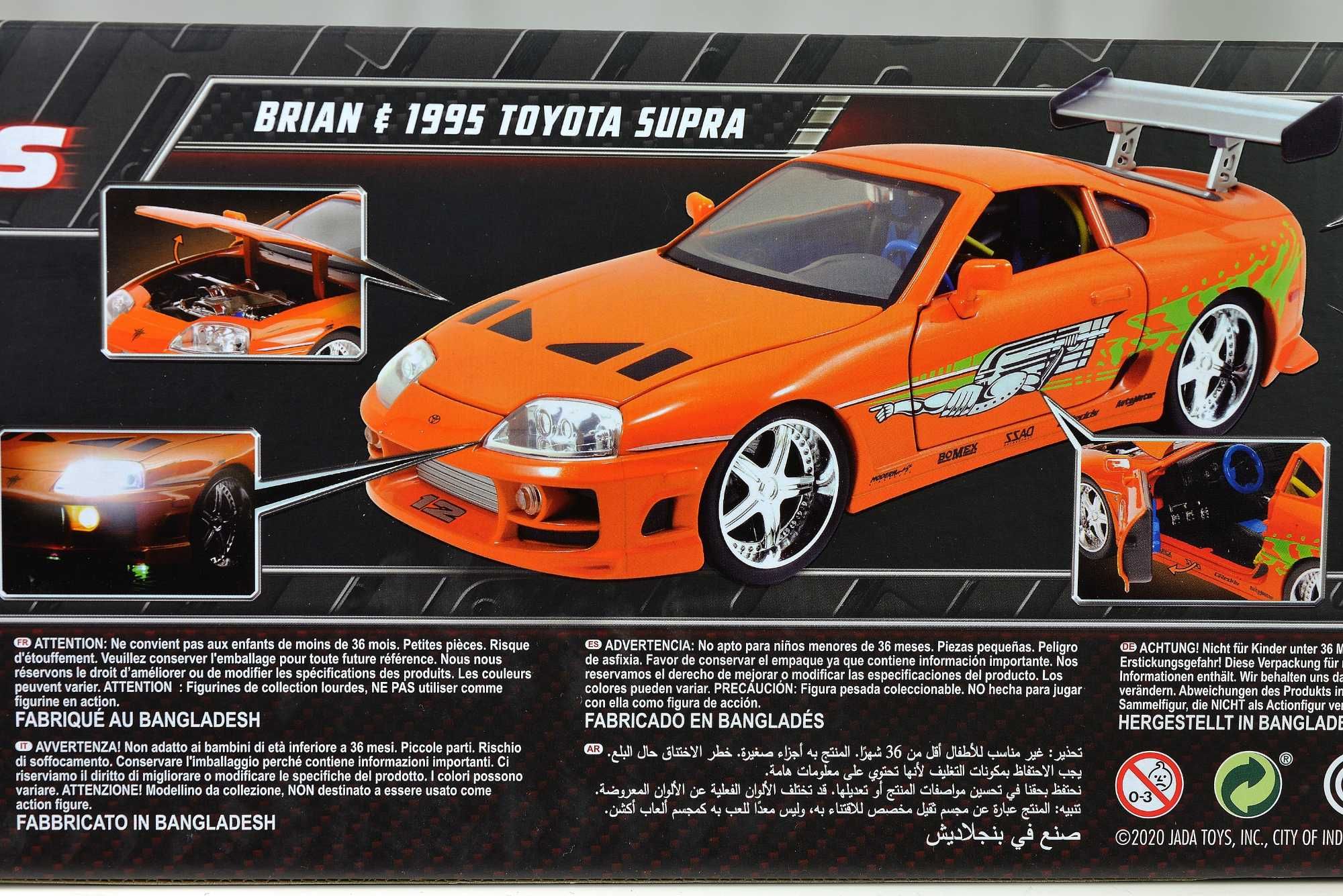 Toyota Supra 1:18 FAST&FURIOUS + figurka