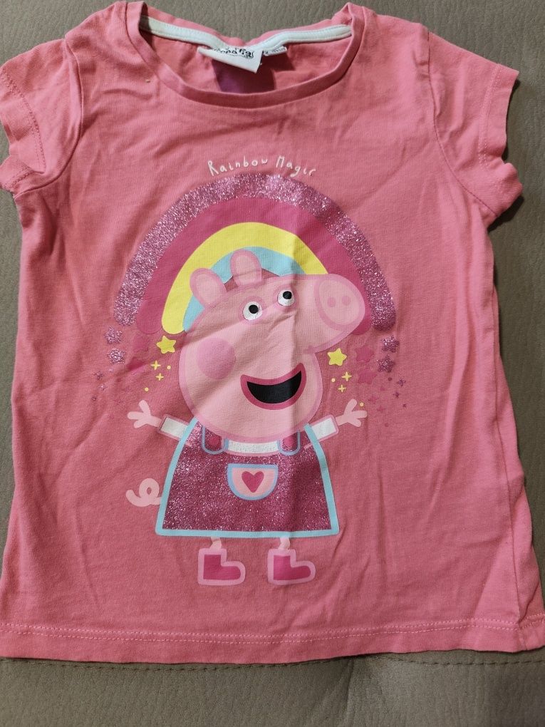 Koszulka dziewczęca 104 t-shirt dziewczęcy Świnka Peppa 104