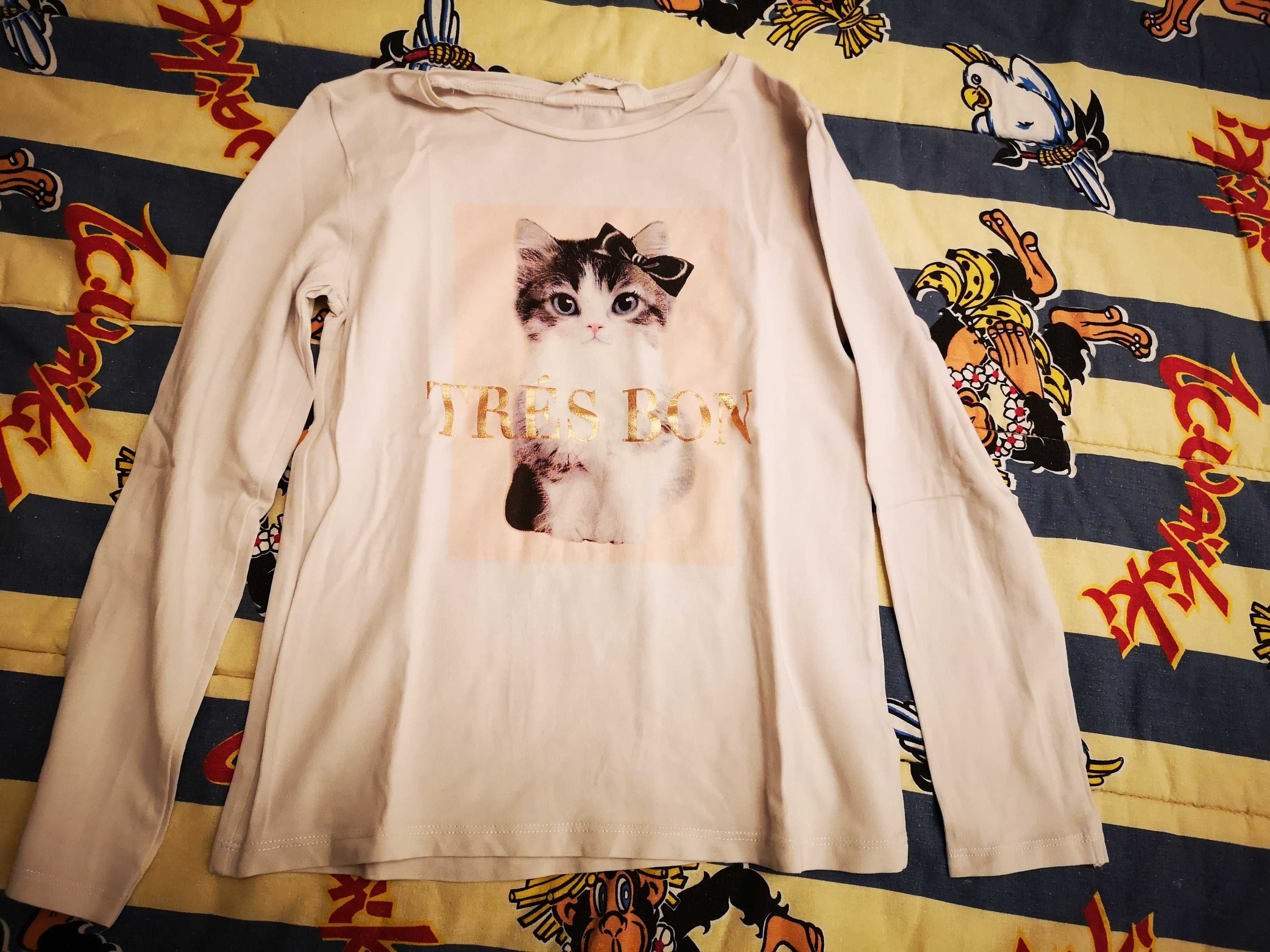 3 blusas de manga comprida menina H&M 6-8 anos