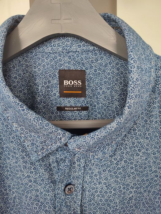 Чоловіча сорочка Hugo Boss, сорочка оверсайз, базова сорочка чоловіча