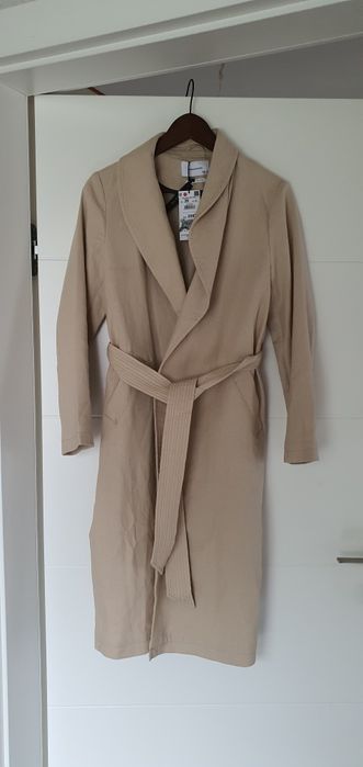 Nowy płaszcz lniany r.38 reserved