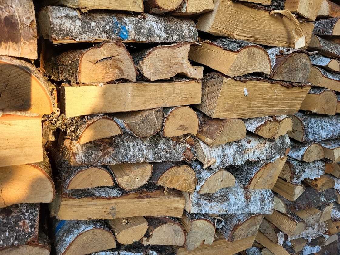 drewno kominkowe grab buk brzoza dąb dostawa  świeże sezonowane