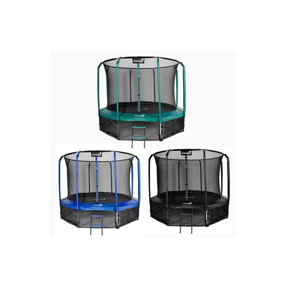 Trampolina Ogrodowa 374cm/12FT Maxy Comfort Z Wewnętrzną Siatką KOLORY