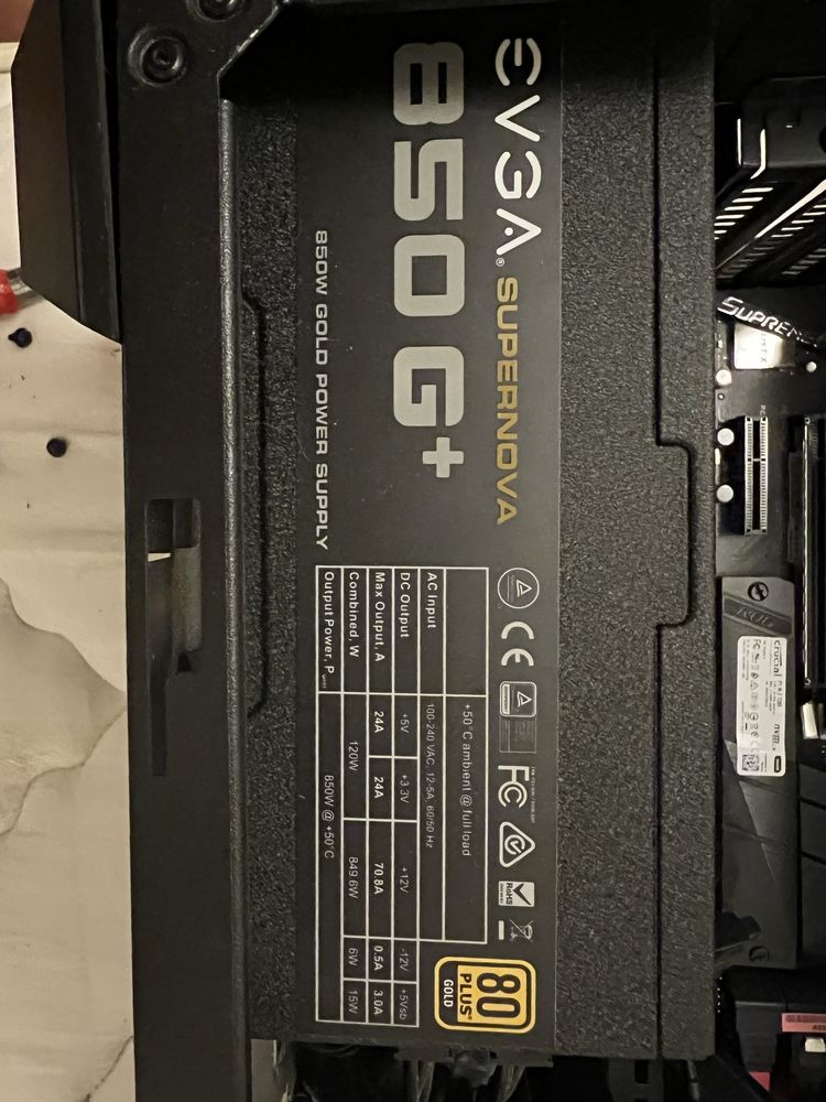 PSU EVGA 850 supernova g+