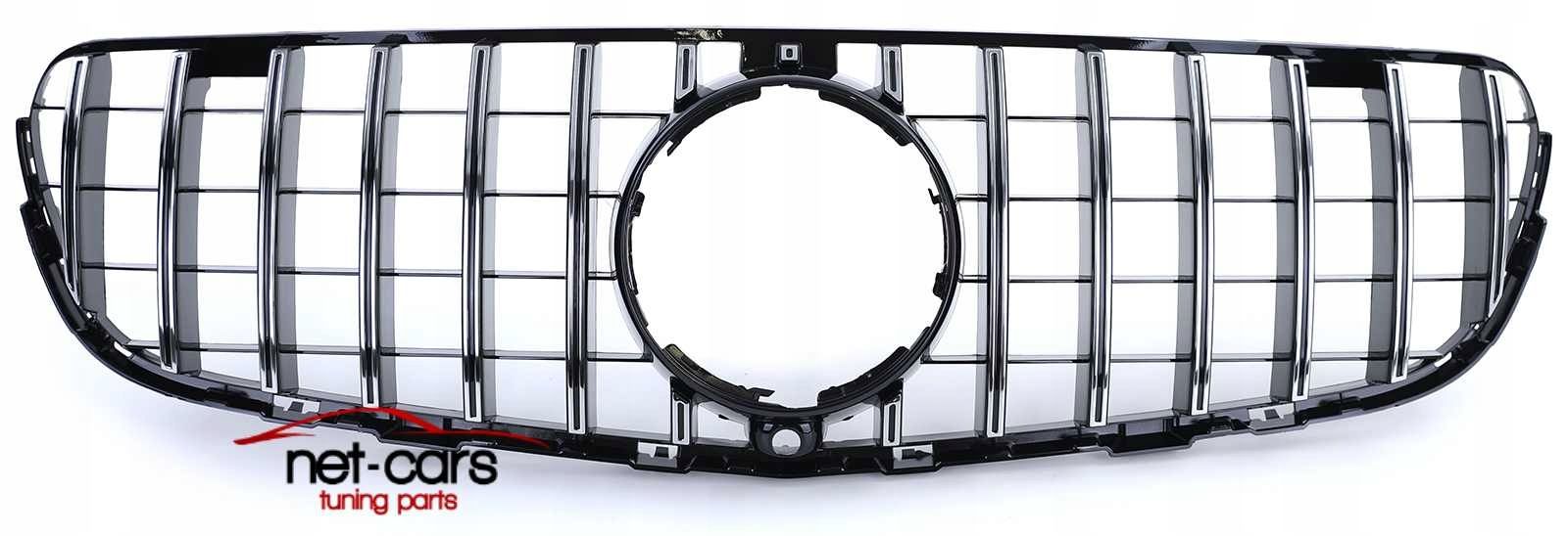 Grill MERCEDES GLC X253 C253 Panamericana 15-19 czarny połysk chrom