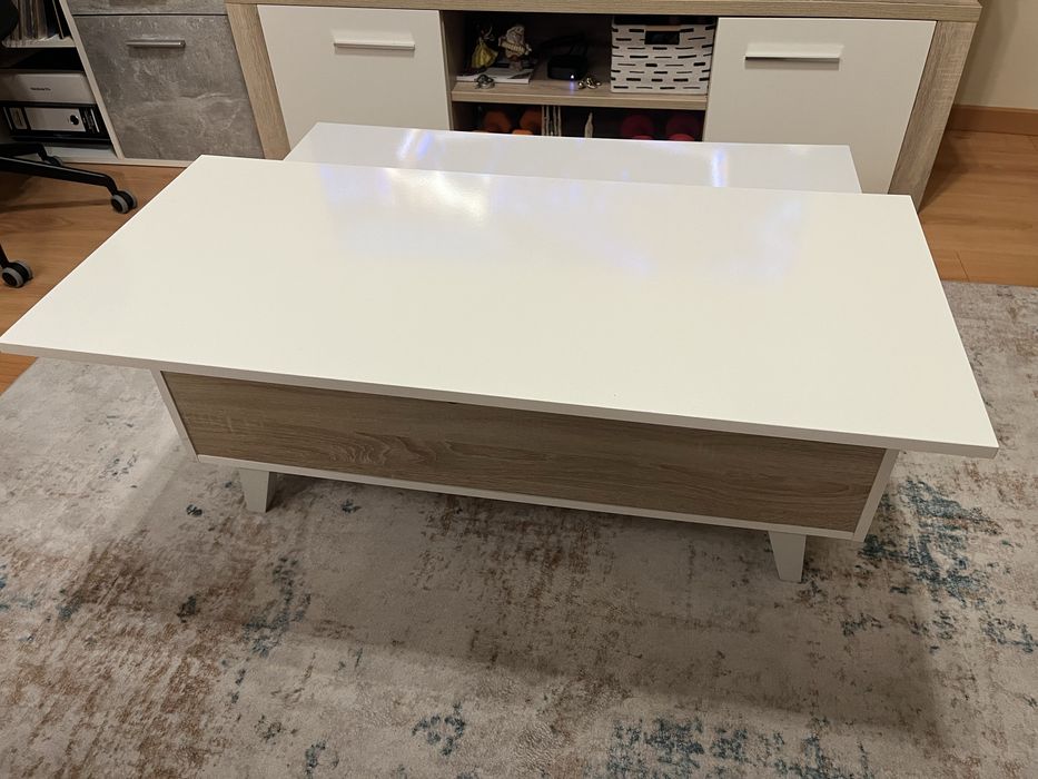 Mesa de centro LINE Branco Brilhante