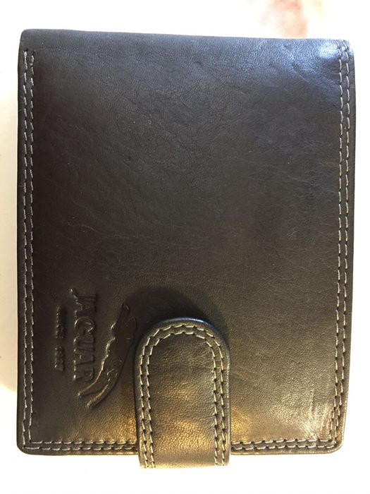 Carteira em pele Jaguar nova