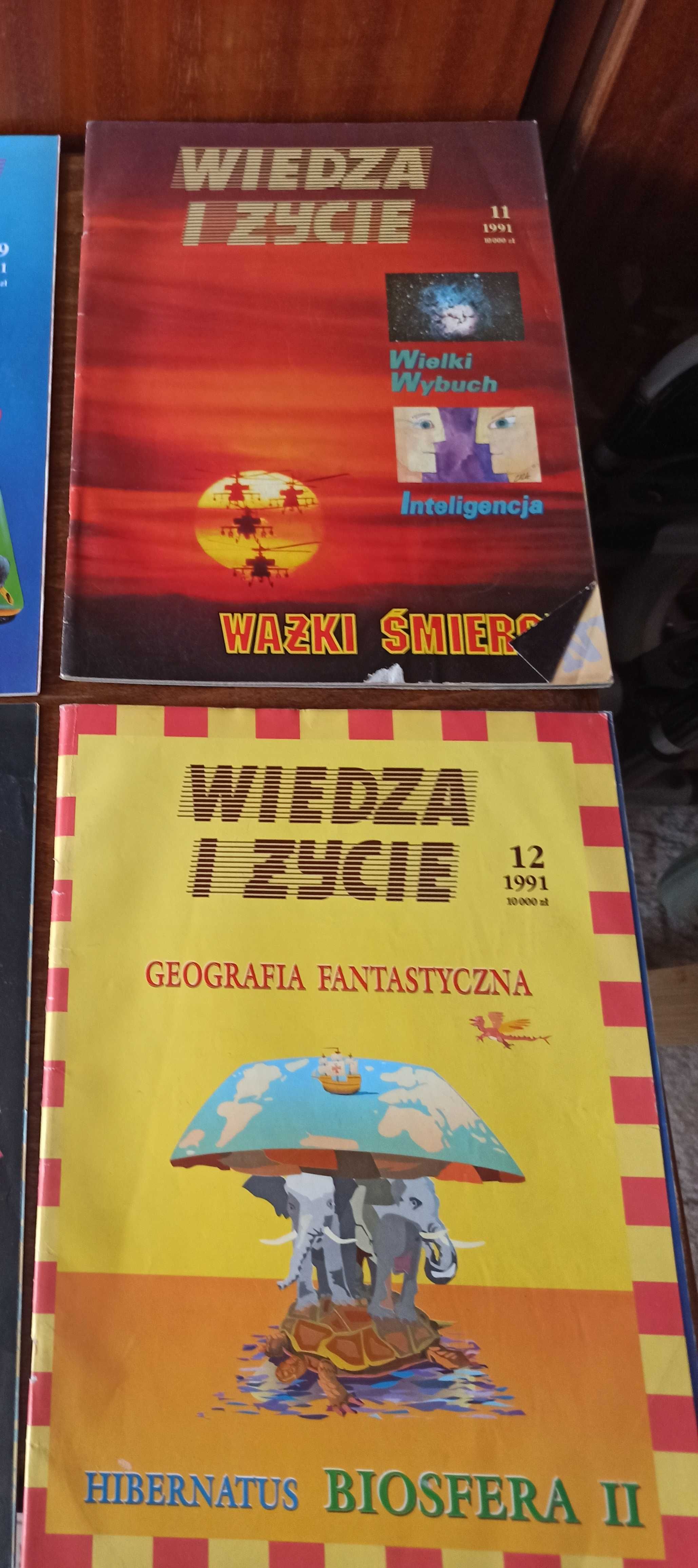 Wiedza i Życie miesięcznik z roku 1991 wszystkie zeszyty po 50 gr