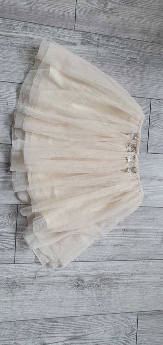 Spódniczka tutu kremowa Zara na 152 cm