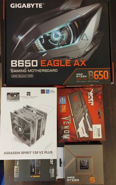 Komputer Gamingowy Ryzen 5 7600X / RTX 3060 non-LHR 12 GB / 32 GB