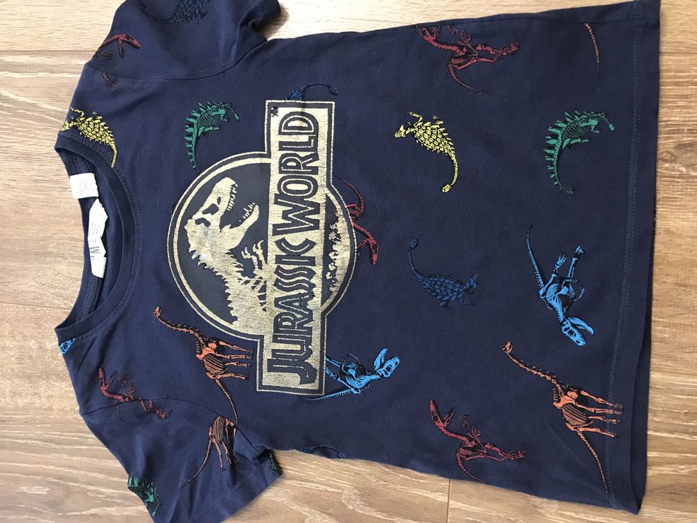 Bluzka, t-shirt HM z jurasic World 110/116