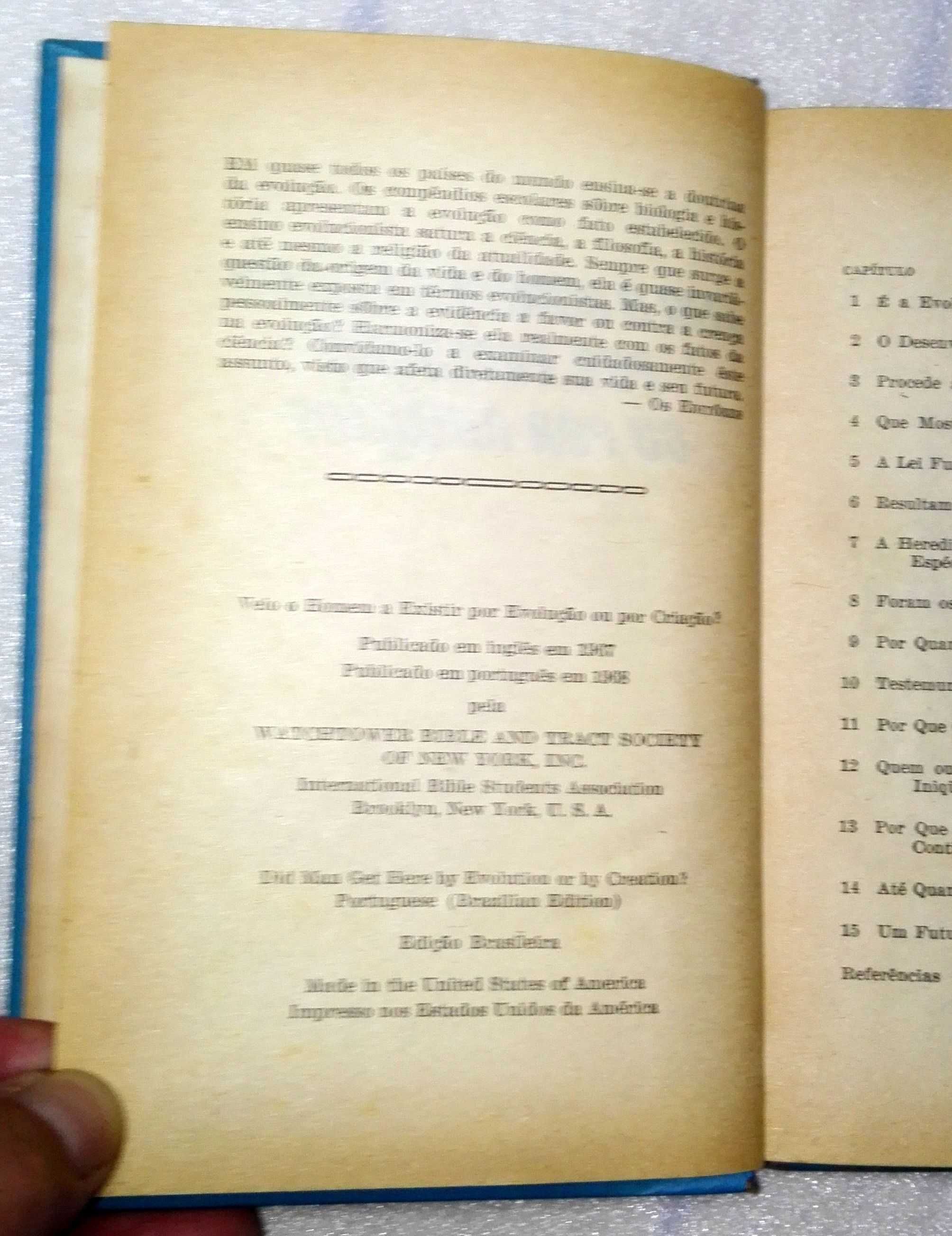 Livro Veio o Homem a Existir por Evolução ou por Criação?