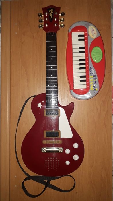 Детская мини гитара Simba и детское мини пианино