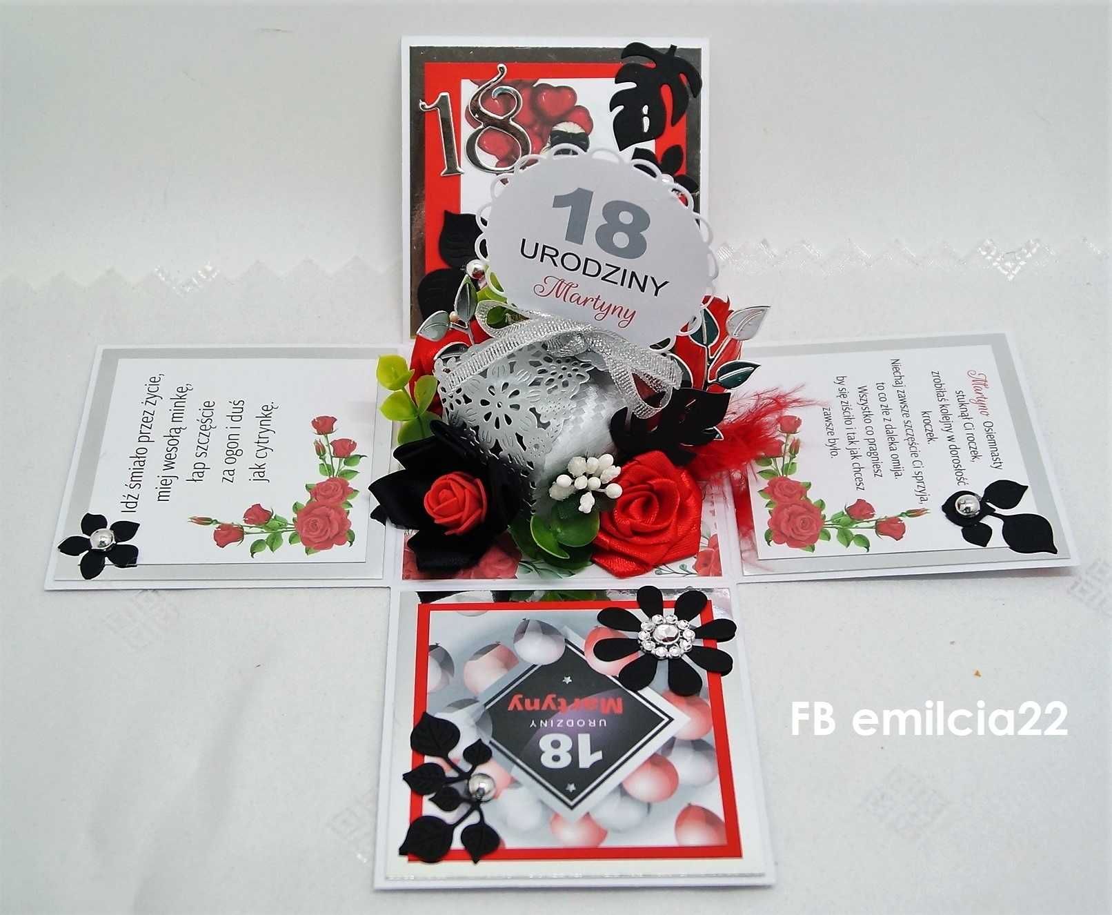 BOX urodzinowy jako dodatek do prezentu z okazji 18 urodzin