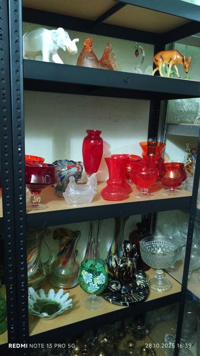 Szkło Kolorowe Kryształy Porcelana Wszystko z Czasów PRL-u