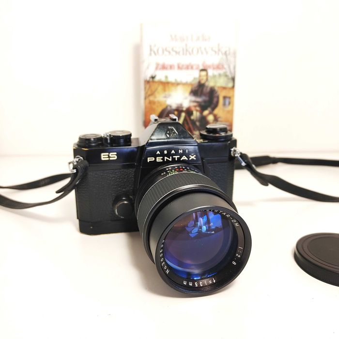 Analogowa Lustrzanka Asahi Pentax ES - Electro Spotmatic z 135 mm 2,8