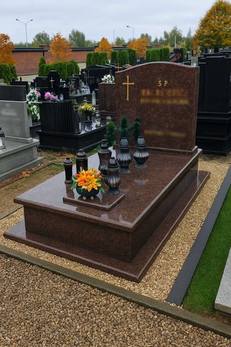 Sprzątanie grobów Częstochowa – mycie nagrobków, zdjęcia „przed i po