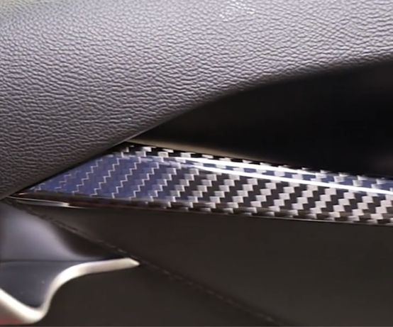 Tesla S хромированные накладки на двери
