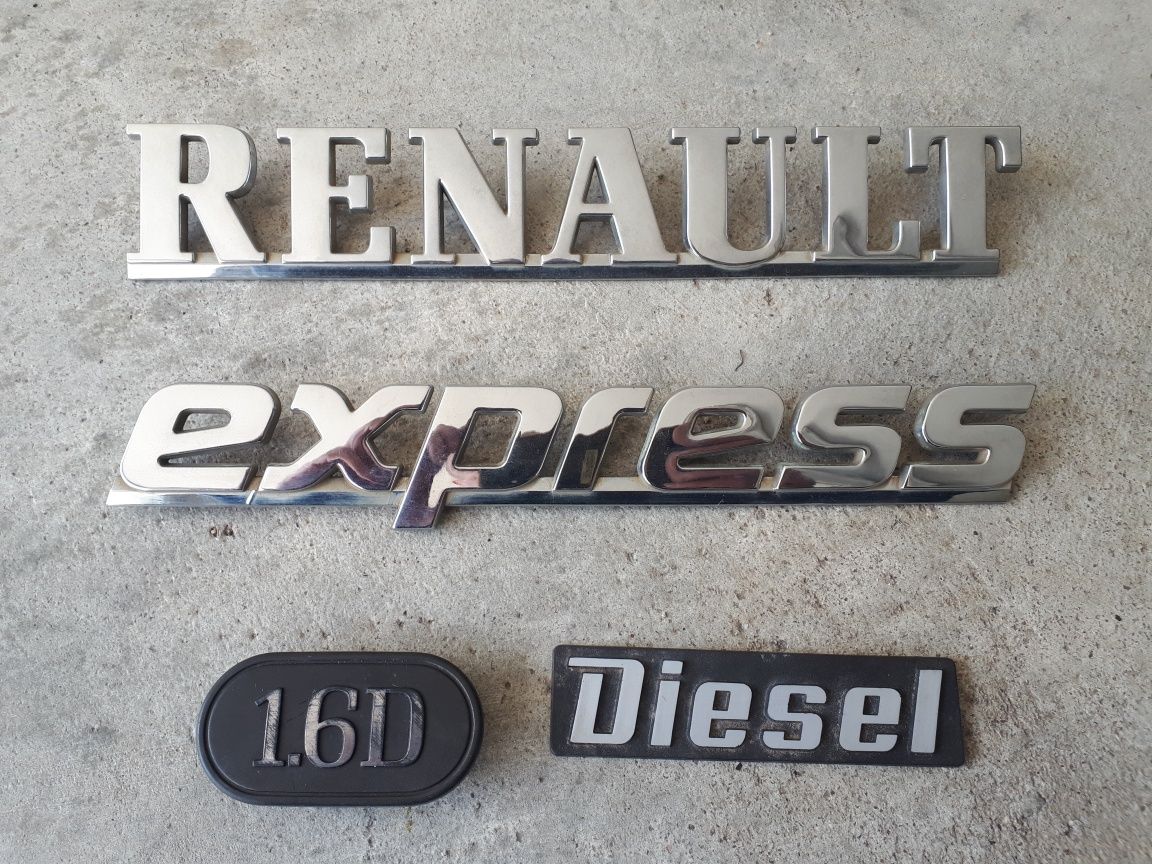 Jogo de emblemas ou legendas originais  Renault Express