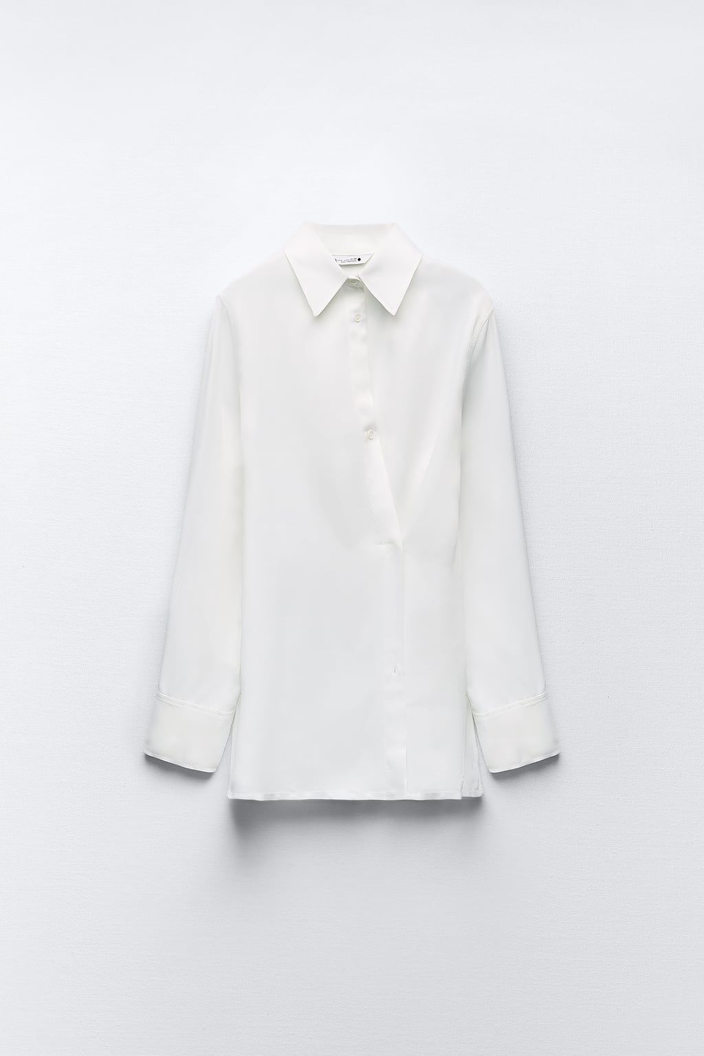 Рубашка атласная zara xs-s блуза блузка