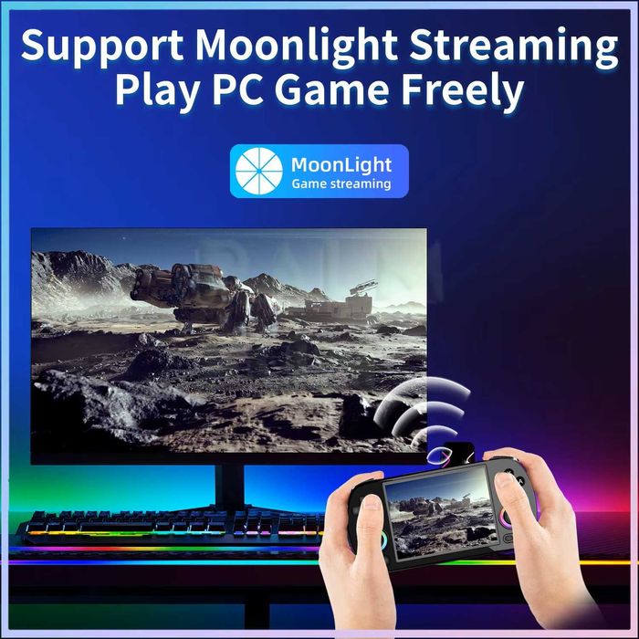 konsola Anbernic RG40XX H , dodatkowa karta 128 GB z grami + pokrowiec