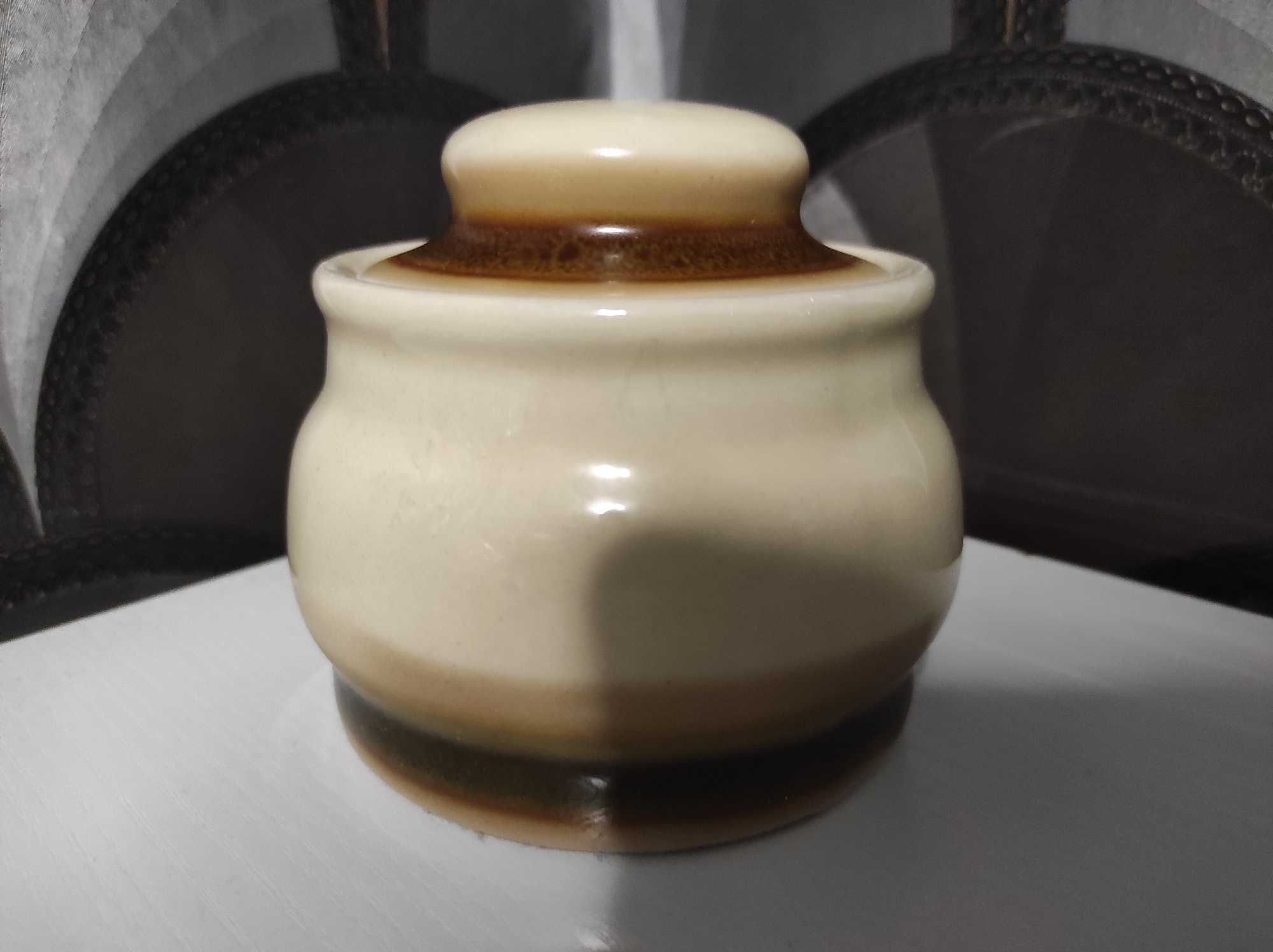 Cukiernica fason Dana, porcelit Pruszków PRL, Nowa