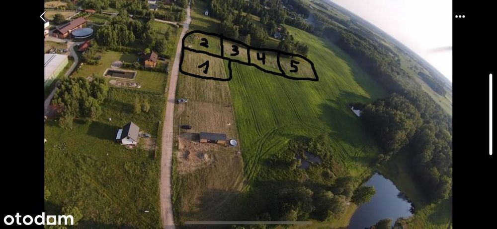 Działki 600 metrów do jeziora