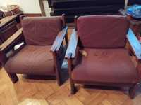 2 fotele PRL do renowacji