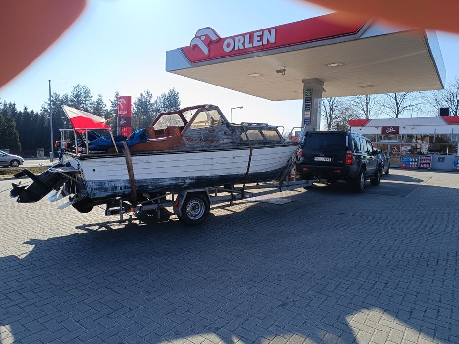 Przyczepa podłodziowa ocynk. Pod łódź około 7m do 1,5t dmc 750 lekka