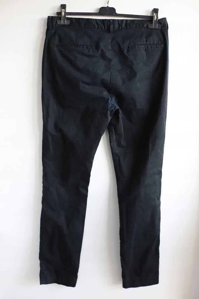 H&M 34 L m spodnie rurki czarne chinosy