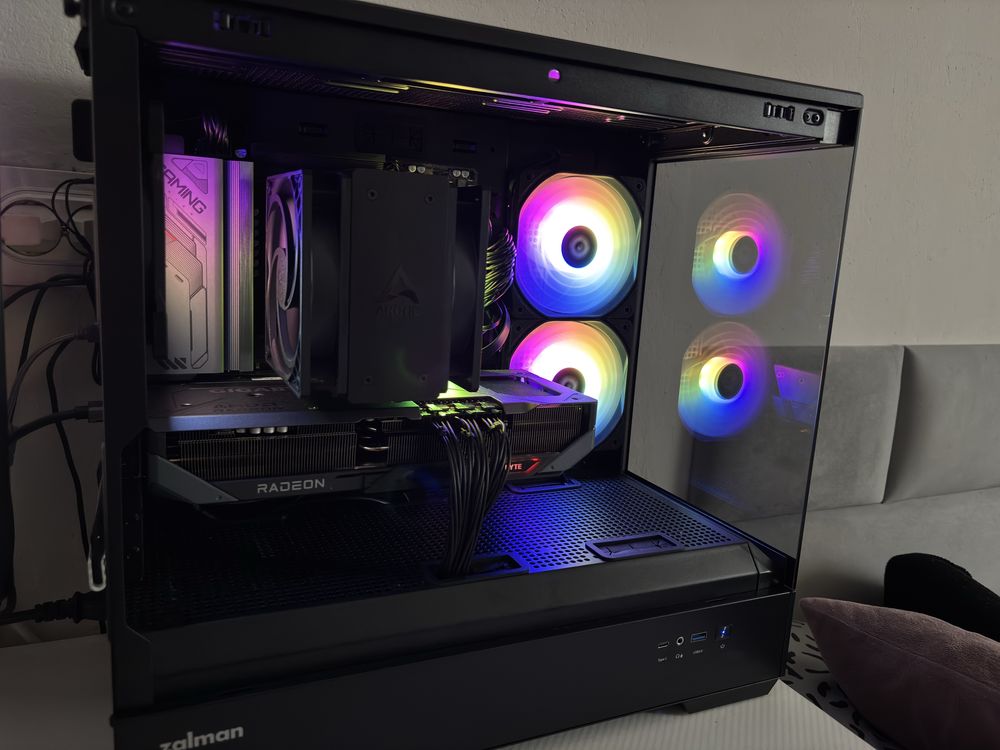 Komputer rx9070xt r5 7500f AM5 DDR5 32gb OC 2TB WIFI BT