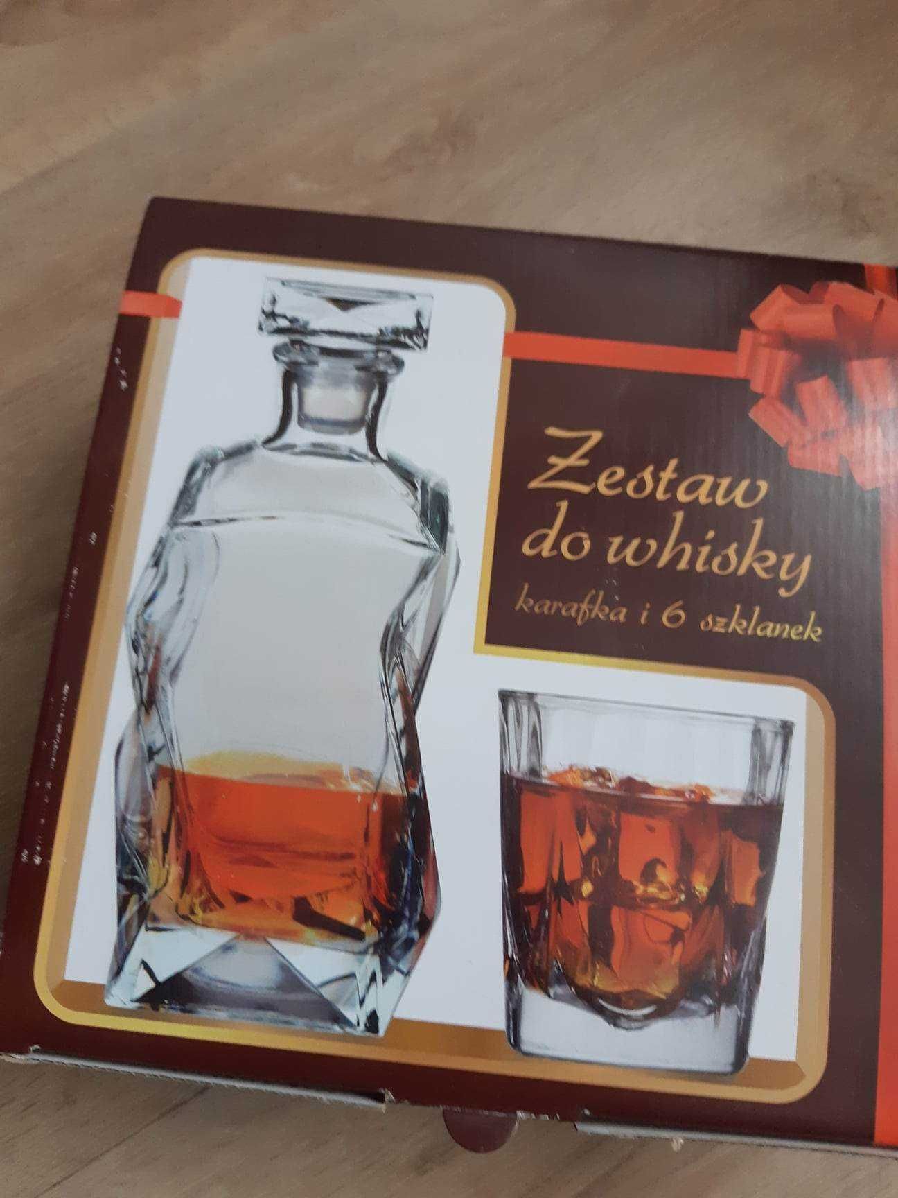 zestaw do whisky karafka + 6 szklanek