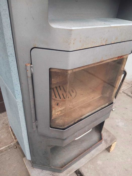 Solidny Piecyk kominek 8kW klasa premium kamienie szamot Wamsler akum