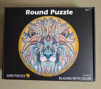 Puzzle okrągłe - lew, 1000 elementów