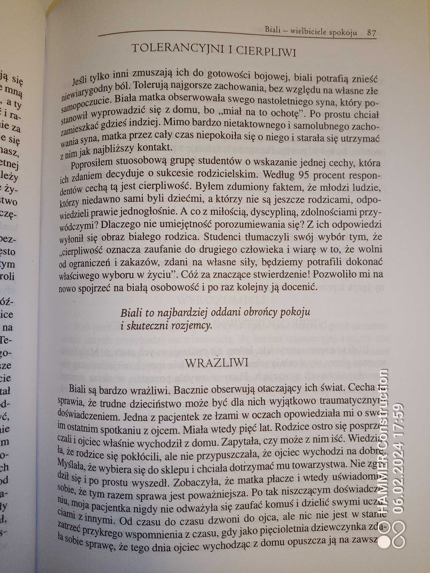 Kod kolorów -tyby osobowości zaszyfrowane w kolorach T.Hartman 1997