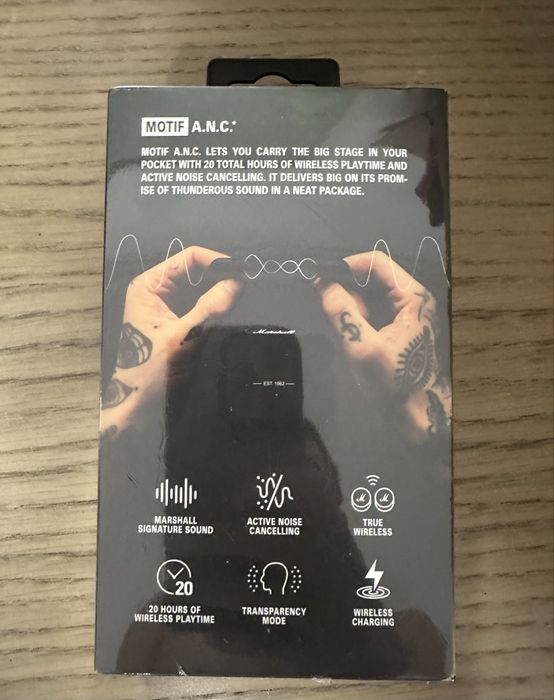 Fones Marshall Motif ANC - selados