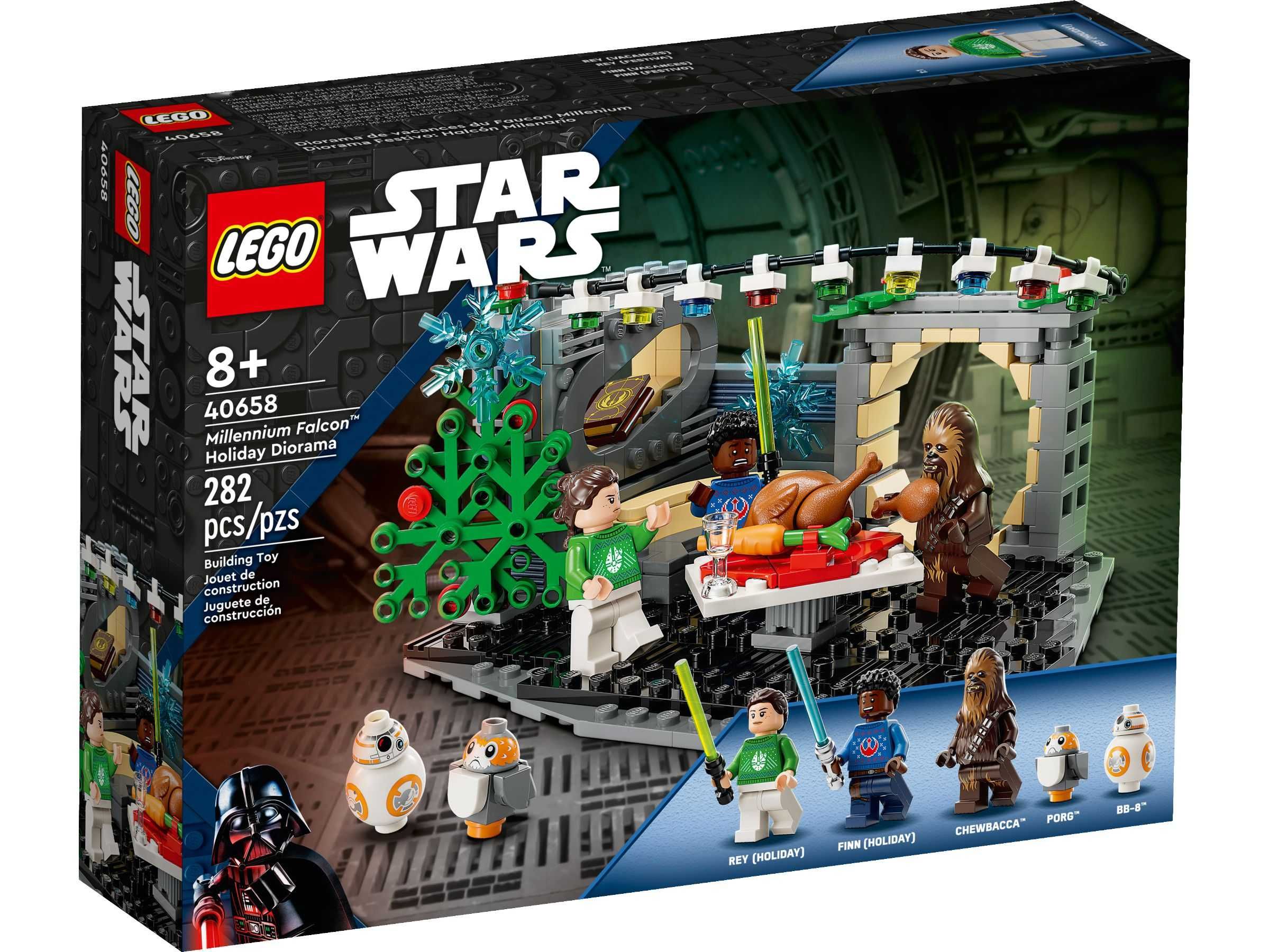 LEGO Star Wars 40658 - Świąteczna diorama z Sokołem Millennium