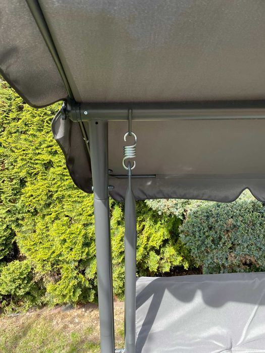 Huśtawka ogrodowa rozkładana wolnostojąca 2w1 Leżak bujana solidna