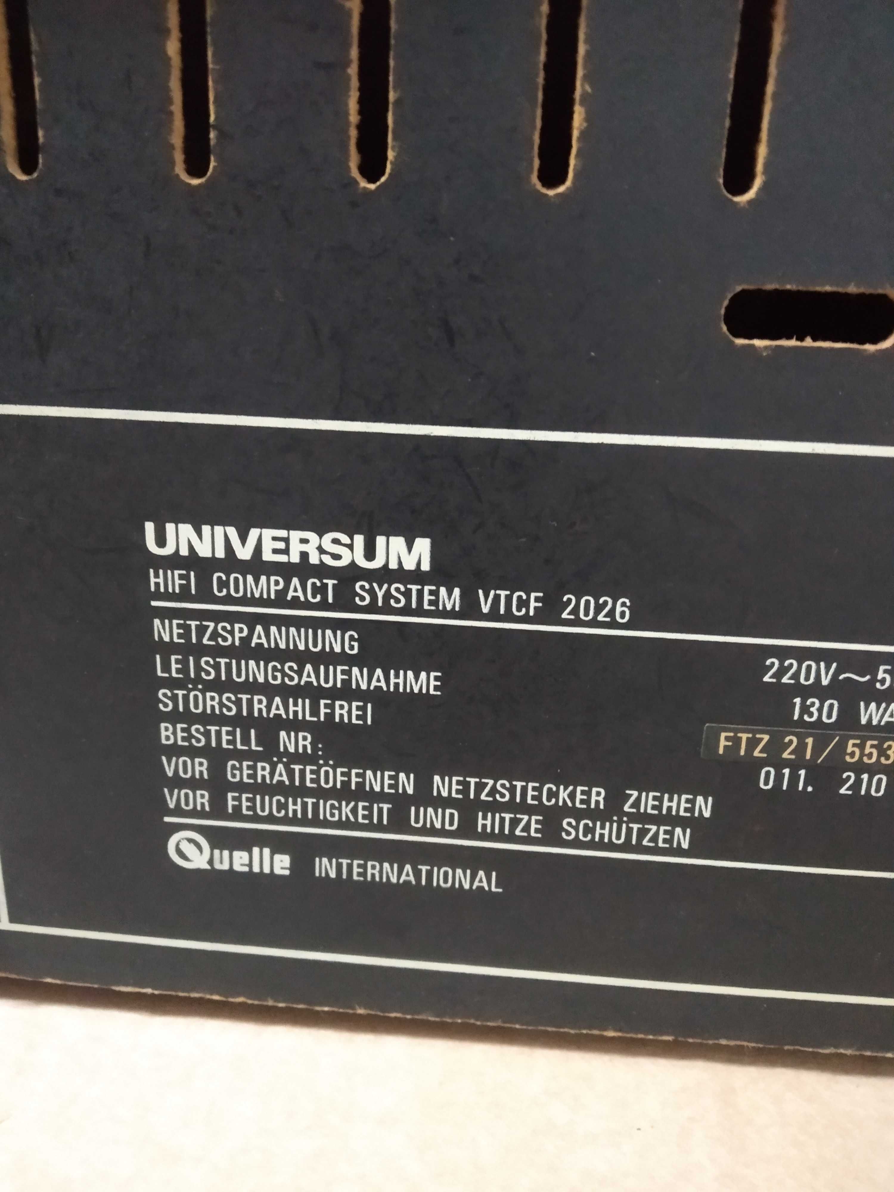 Uniwersum HIFI Compact System VTCF 2026 amplituner magnetofon gramofon