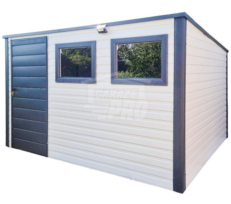 Schowek - domek ogrodowy 3x2,5m  drzwi - 2x okno dach spad w tył GP426