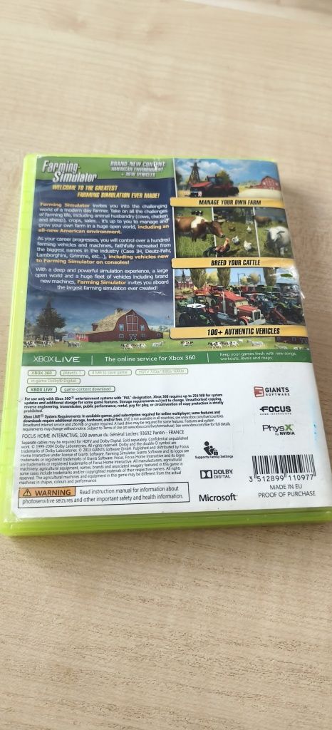 Farming Simulator PL Xbox 360