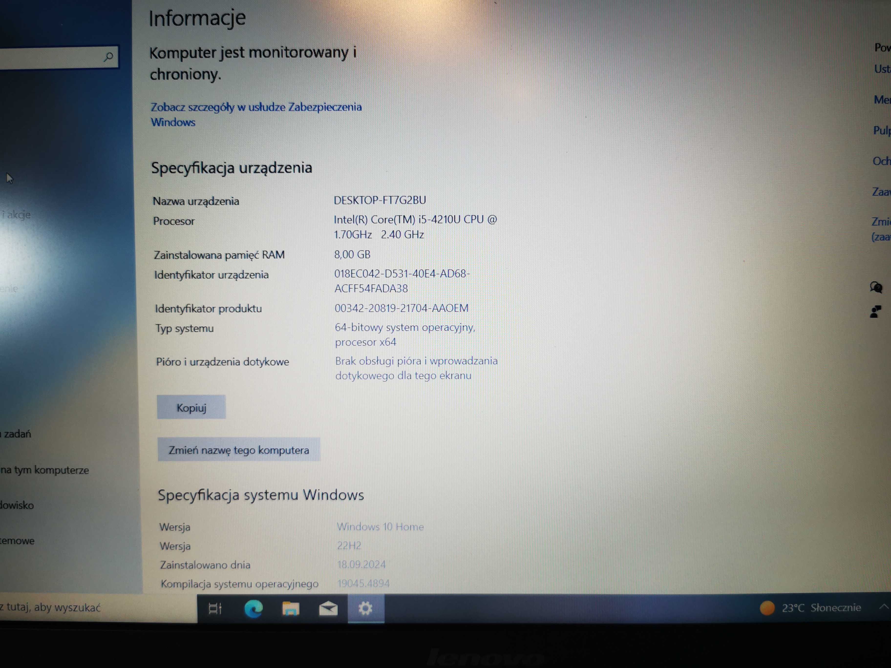 Laptop Lenovo B50-30 I5 8GB RAM 240GB SSD