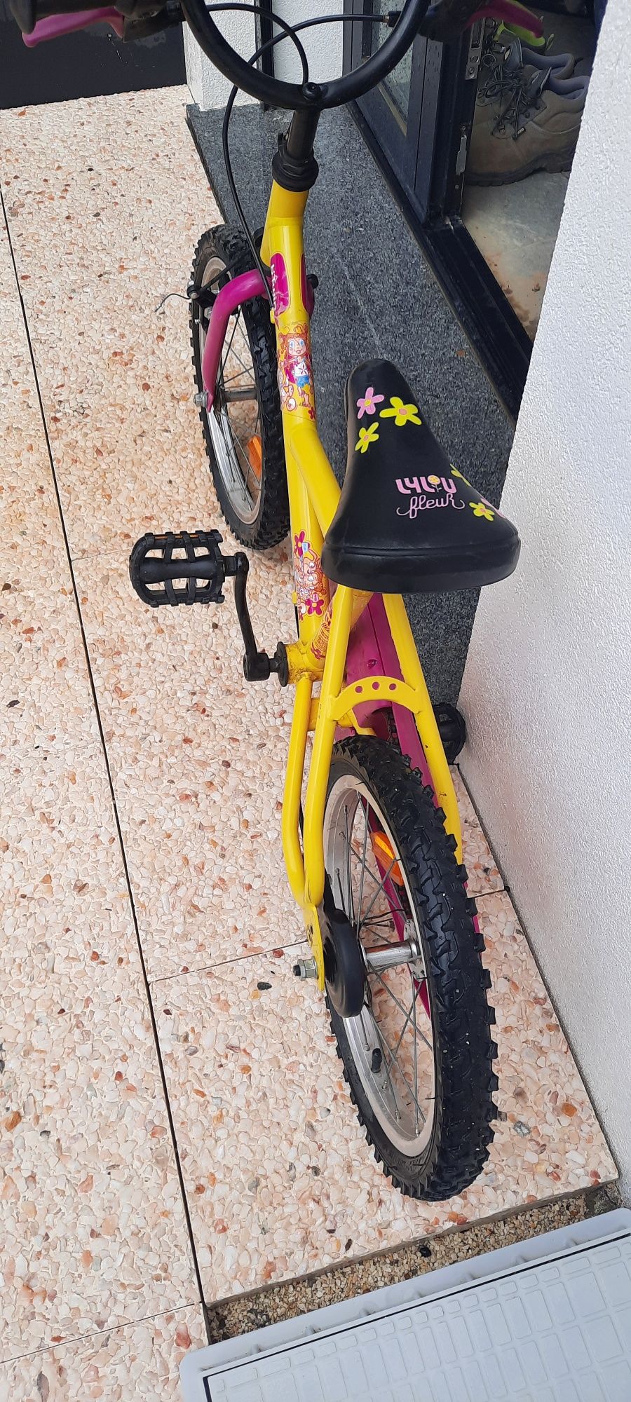 Bicicleta Menina/criança com rodas apoio