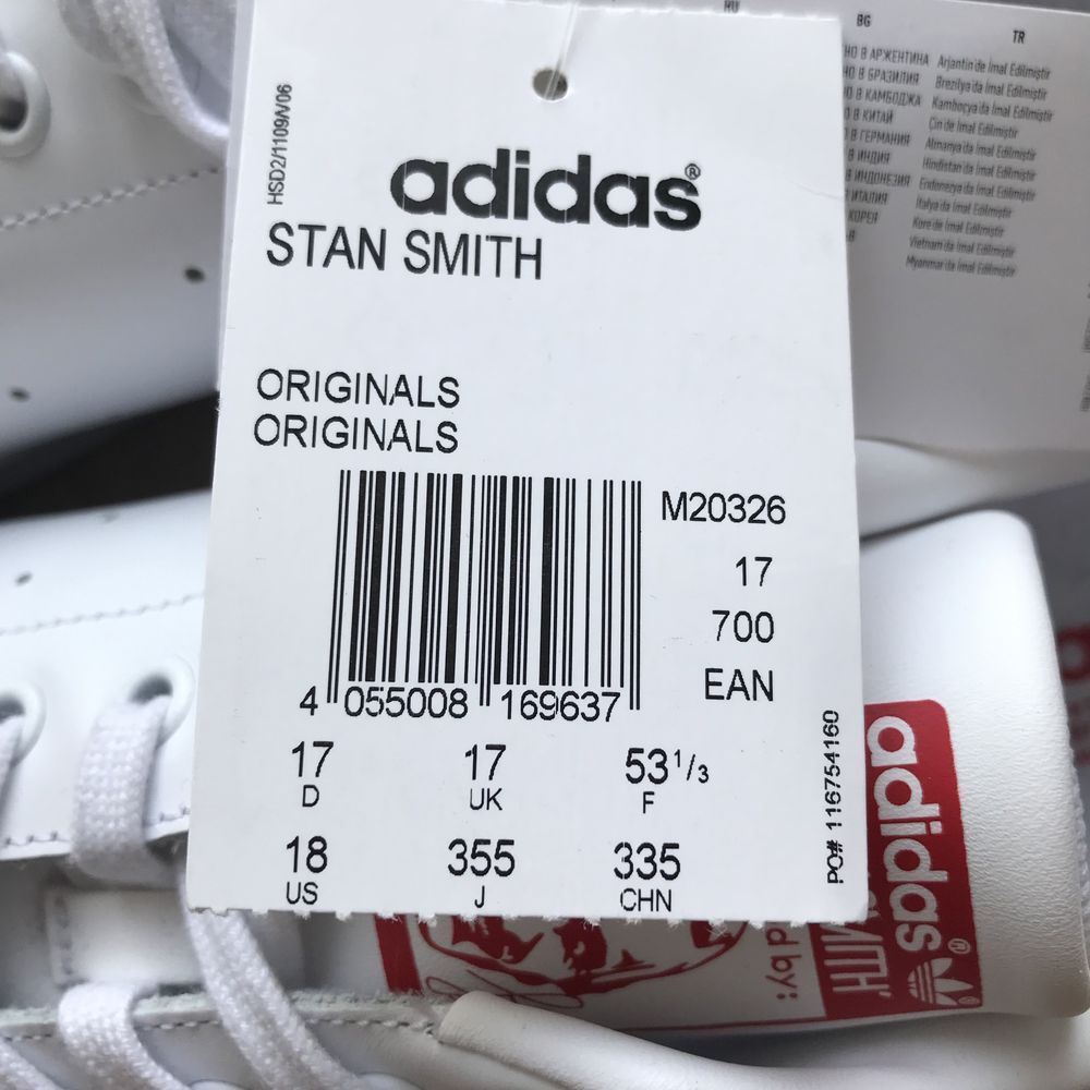 Adidas Stan Smith nowe buty us 18, 19, 20