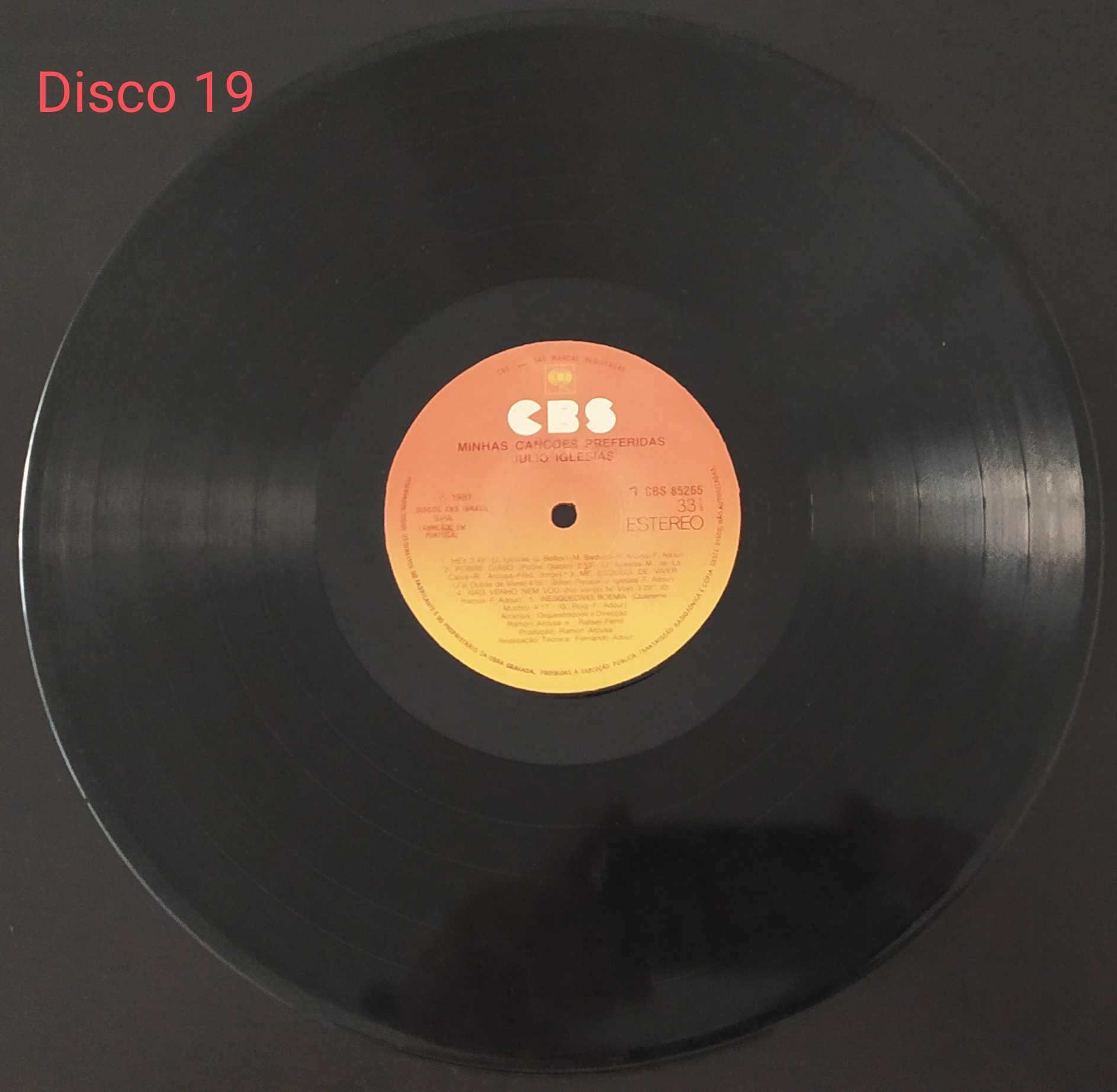 Júlio Iglesias Minhas Canções Preferidas LP Disco 19