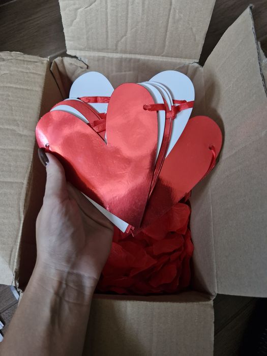 Zaręczyny oświadczyny randka girlanda kocham cię sztuczne Płatki róż