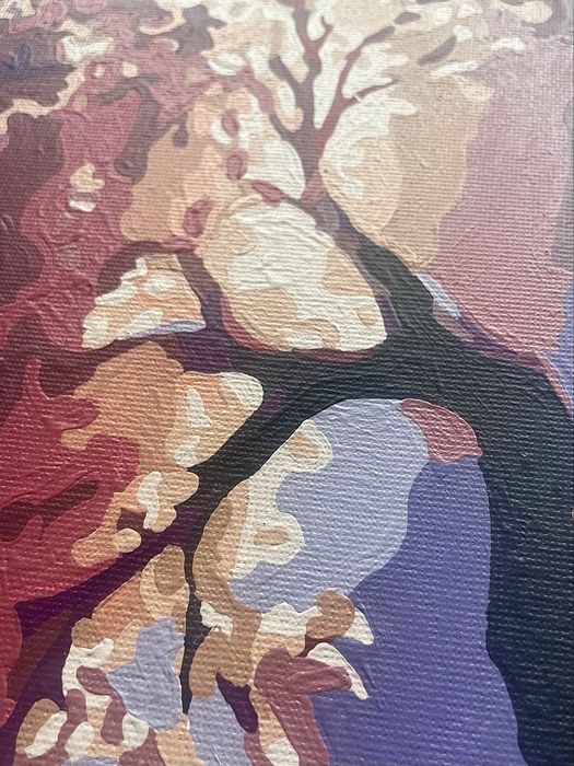 Готовая картина по номерам Воздушное дерево 40х50