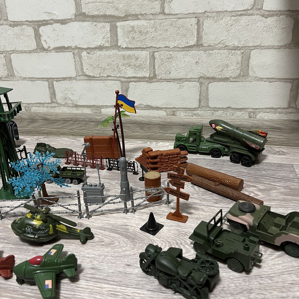 Ігровий воєнний набір, машинки, солдати, літаки
